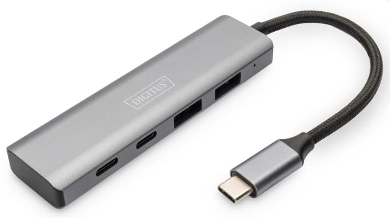 DIGITUS - USB-C 3.0 4 Port HUB 2x USB-A/BU 3.1 + 2x USB-C/BU 3.1 Gen2
