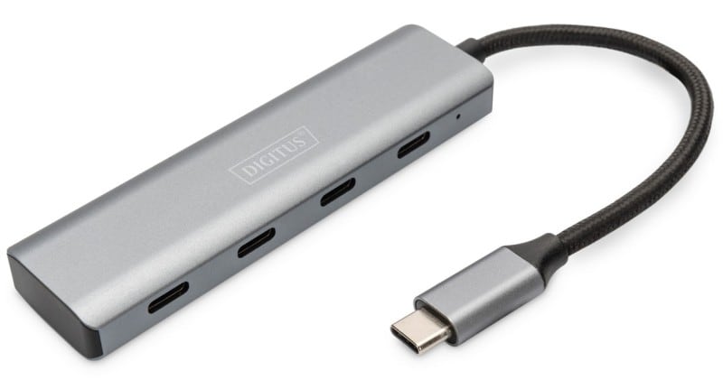DIGITUS - USB-C 3.1 4 Port HUB 4x USB-C/BU 3.1 Gen1, 5Gbps