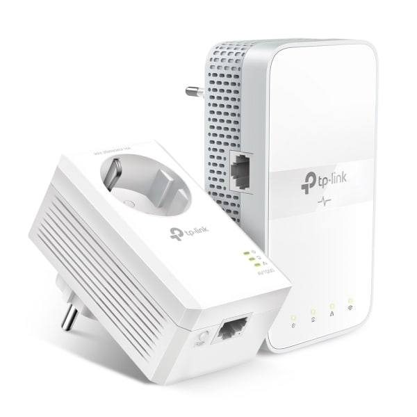 TP-LINK - AC1200 AV1000 Gigabit WLAN Powerline Adapter Kit mit Steckdose