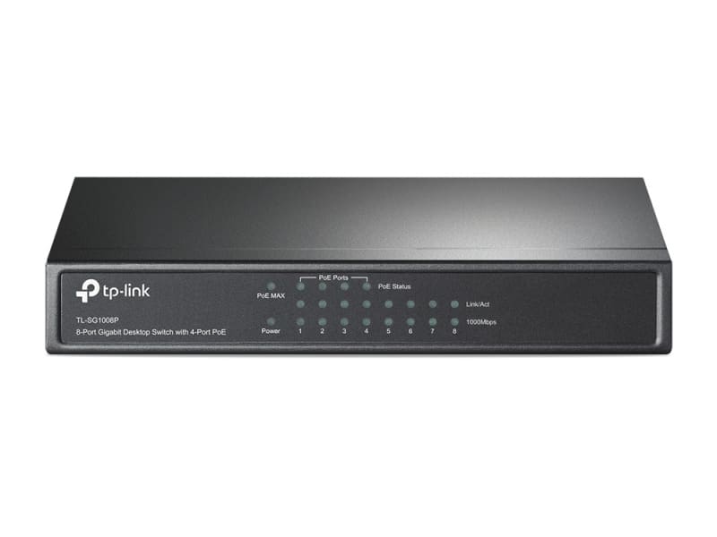 TP-LINK - Desktop 8-Port Gigabit Switch 4-Port-PoE