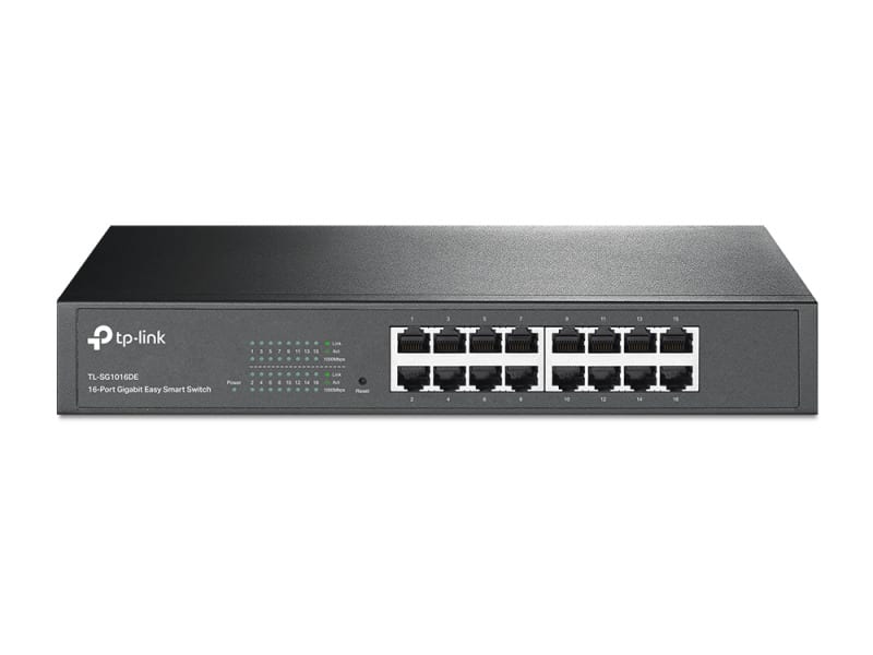 TP-LINK - 19'' 16-Port Gigabit Easy Smart Switch