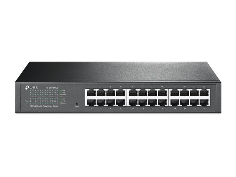 TP-LINK - 10'' 24-Port Gigabit Easy Smart Switch