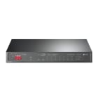 TP-LINK - Desktop 10-Port Gigabit PoE Switch 8 PoE+-Ports 1x GBit 1x Combo-SFP/RJ45 unmanaged 123W