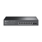 TP-LINK - Omada 10'' 8-Port Gigabit Smart PoE-Switch 8 PoE+-Ports 2 SFP-Slots 150W