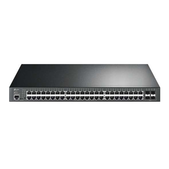 TP-LINK - Omada 19'' 52-Port Gigabit Managed L2 Switch 48 PoE+ Ports 4 SFP-Slots 384W