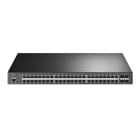 TP-LINK - Omada 19'' 52-Port Gigabit Managed L2 Switch 48 PoE+ Ports 4 SFP-Slots 384W
