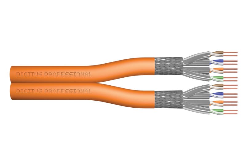 DIGITUS - CAT 7 S-FTP Duplex Verlegekkabel 1200 MHz AWG23/ 1 DCA 500m