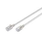 DIGITUS - CAT 6A F-FTP slim patch cord, LSZH, 0.3m, Grau