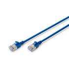 DIGITUS - CAT 6A F-FTP slim patch cord, LSZH, 0.3m, Blau