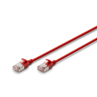 DIGITUS - CAT 6A F-FTP slim patch cord, LSZH, 0.5m, Rot
