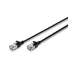 DIGITUS - CAT 6A F-FTP slim patch cord, LSZH, 3m, SW