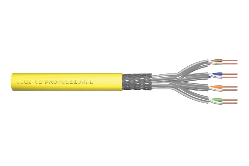 DIGITUS - CAT 7A S/FTP Verlegekabel,  AWG 22/1, Dca 1000 m