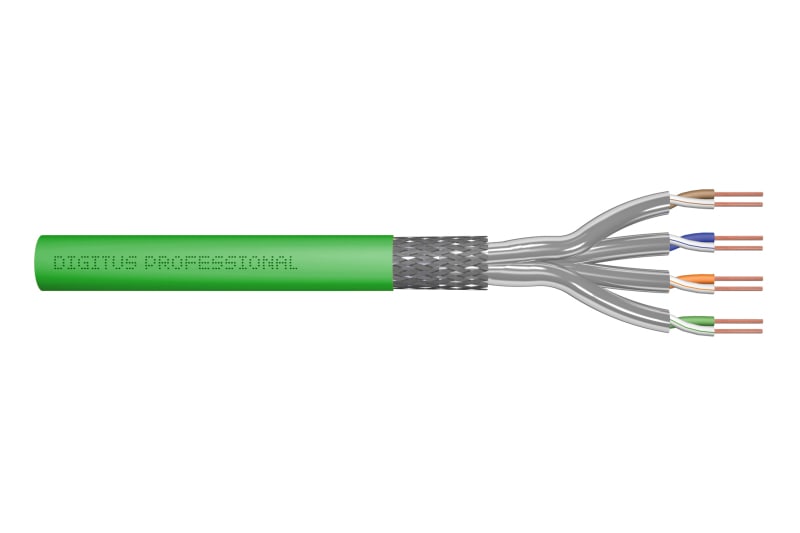 DIGITUS - CAT 8.2 S/FTP Datenkabel - Verlegekabel, 500 m, Simplex, Dca-s2,d1,a1