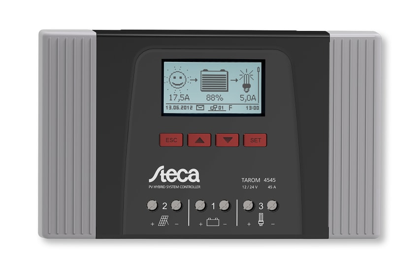 STECA - Solarladeregler 12/24V/48V, 45A, LCD