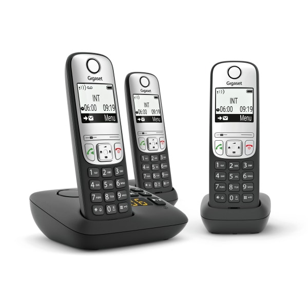 GIGASET - Schnurlostelefon TRIO 180hSt.by ECO DECT/GAP Frsp. Clip sw-si