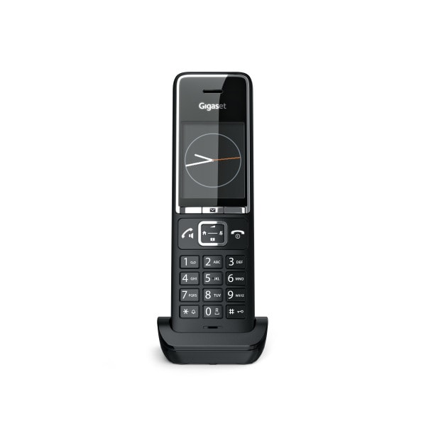GIGASET - Mobilteil m.Ladeschale ECO DECT/GAP Frsp Clip-Funkt. sw