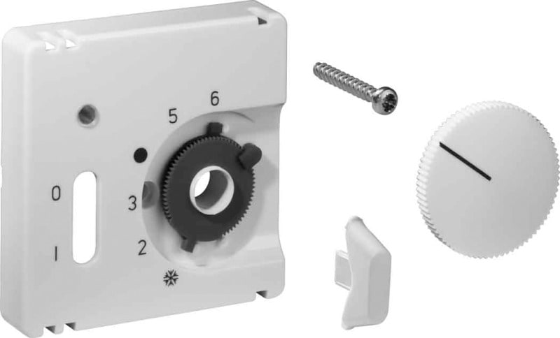 ALRE - Deckelset für Raumtemperaturregler 55x55mm reinweiß