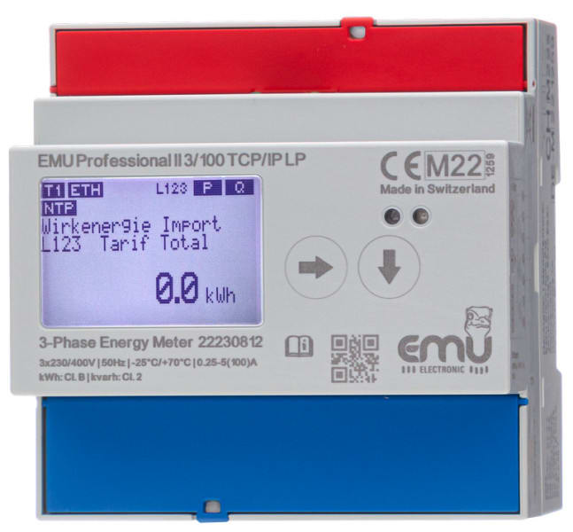 B&W - Direktzähler bis 100A MID B+D 3x230/400V, 5(100)A, 50 Hz
