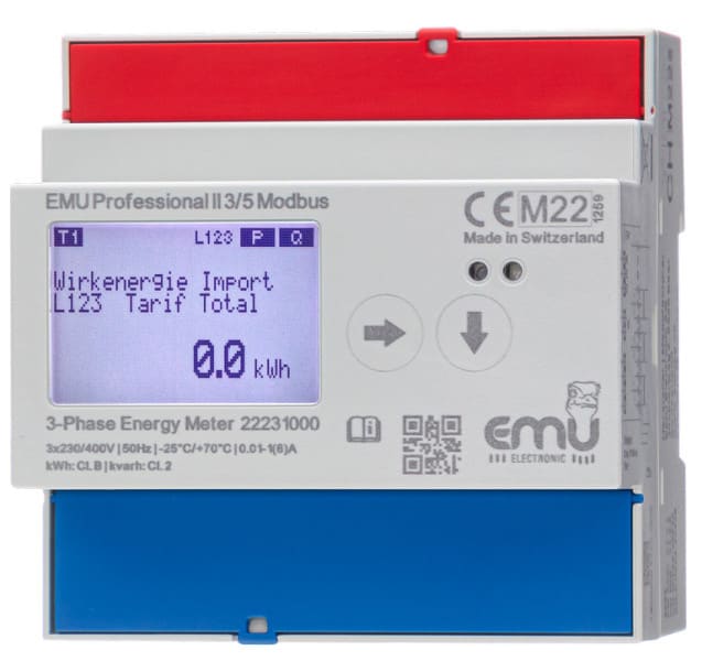 B&W - Wandlerzähler /5 oder /1 MID B+D 3x230/400V, 5(6)A, 50 Hz