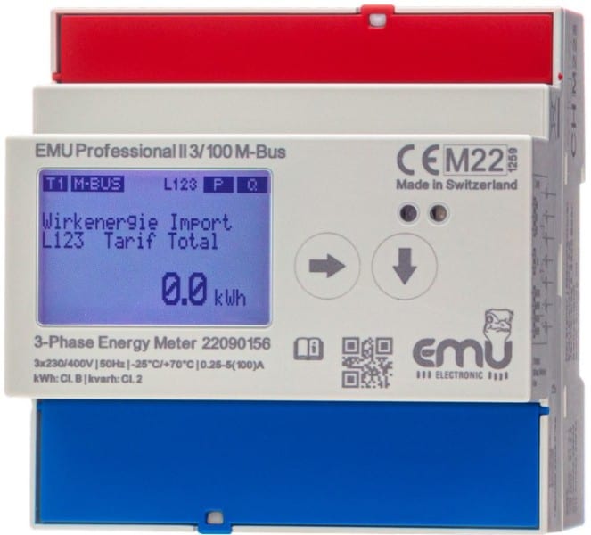 B&W - Direktzähler bis 100A MID B+D 3x230/400V, 5(100)A, 50 Hz