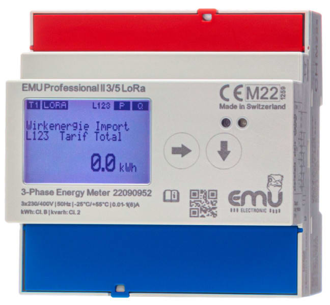 B&W - Wandlerzähler /5 oder /1 MID B+D 3x230/400V, 5(6)A, 50 Hz