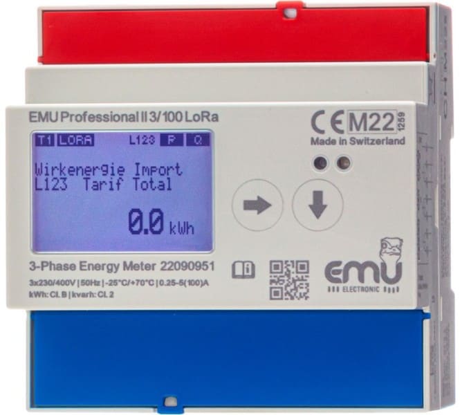 B&W - Direktzähler bis 100A MID B+D 3x230/400V, 5(100)A, 50 Hz