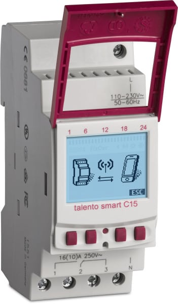 PAN-ELECTRONICS - 110-230V AC, 1-Kanal, BT, 500 Speicherplätze, Astro