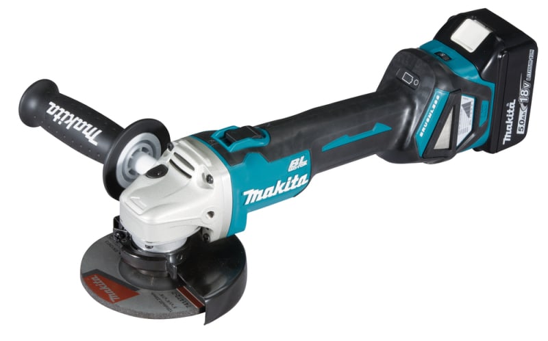 MAKITA - Akku-Winkelschleifer 18V/2x5Ah M14x2 DM125mm Ladeg. Koffer