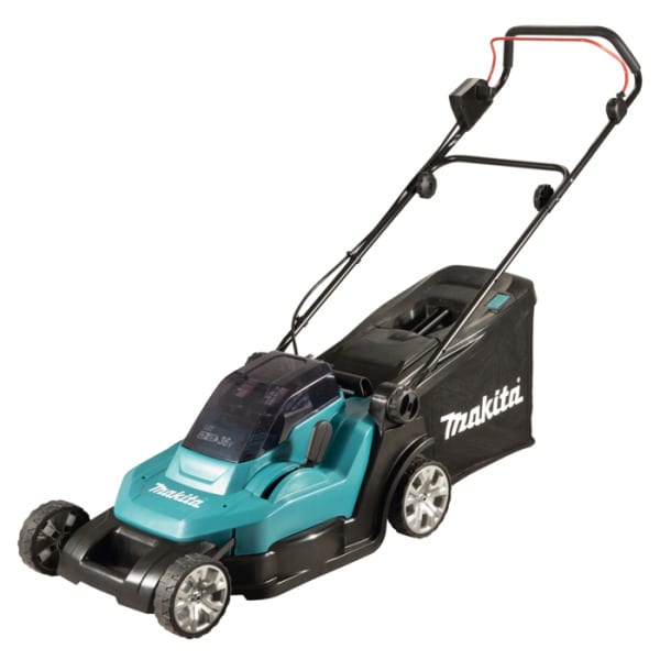 MAKITA - Akku-Rasenmäher 2x18V/2x5Ah 20-75mm Schnitth. 50L 2f.Ladeger