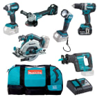 MAKITA - Akku-Spezialset DGA504+DHP484+DHS680+DJR188+DTD153+DML802