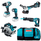 MAKITA - Akku-Set: DHP486+DGA513+DHS661+DJR186+DML815+2x5Ah+DC18RC+Ta