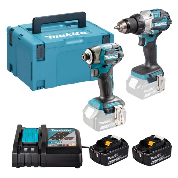 MAKITA - Akku-Set LXT: DHP489+DTD173+2x5Ah Akkus/Ladegerät/Koffer
