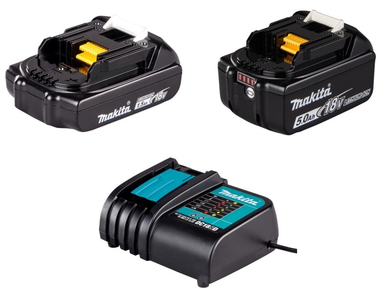 MAKITA - Akku Set bestehend aus: BL1850B + BL1815N + DC18SD