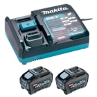 MAKITA - Akku-Set bestehend aus: 2x BL4050F + Ladeger. DC40RA