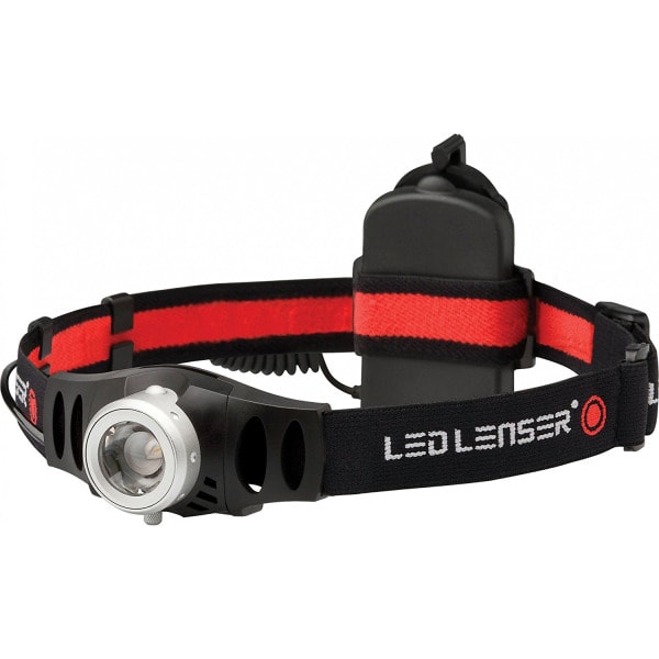 LED LENSER - Stirnlampe,120lm,100m,3xAAA 1.5V,sw-rot