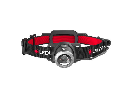 LED LENSER - Stirnlampe,LED,600lm,150m,1xLi-Ion,schwenkbar,Box,sw-rot