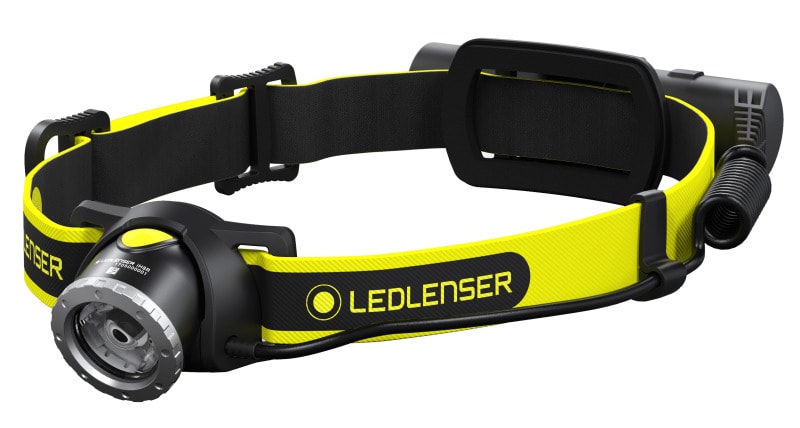 LED LENSER - Stirnlampe,LED,600lm,150m,1xLi-Ion,schwenk/fokussierb.,sw-ge