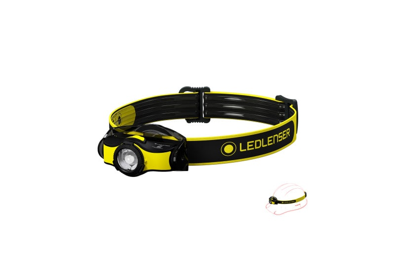 LED LENSER - Stirnlampe 200lm 130m 1xAA IPX4 schwenkb. fokussierbar ge-sw