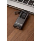 LED LENSER - Schlüsselbundleuchte LED 400lm  80m Li-Ion IP2X USB-A gr