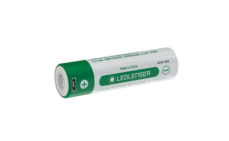 LED LENSER - Akku Recharge Li-Ion 18650 3.6V 2500mAh MicroUSB