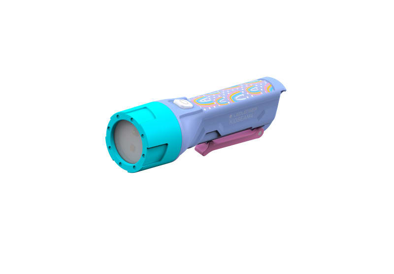 LED LENSER - Taschenlampe LED 70lm 12m 2xAAA IP44 bl-ro-gn Clip Box lila