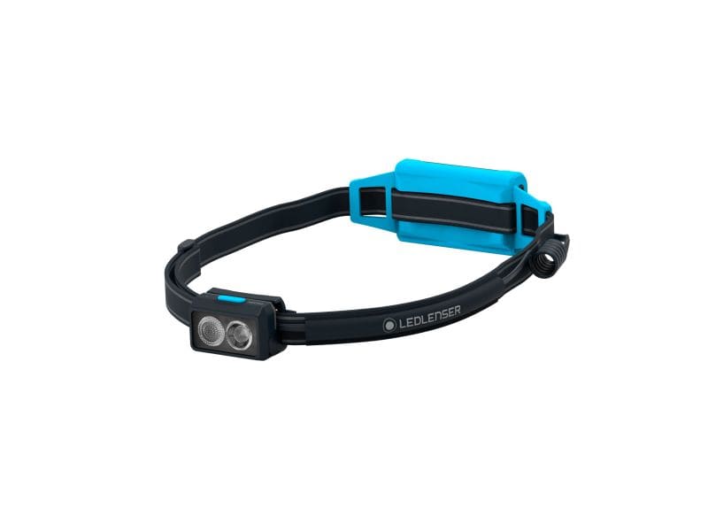 LED LENSER - Stirnlampe 600lm 100m Akku IP54 schwenkbar blau
