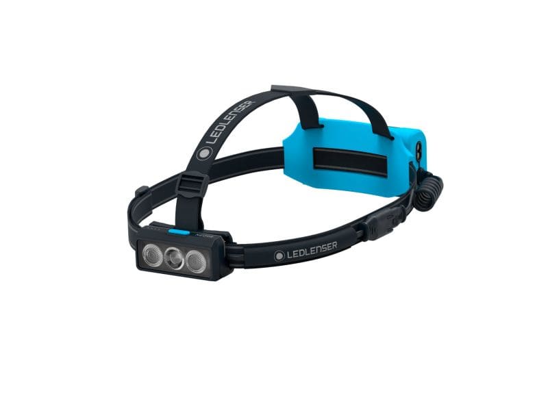 LED LENSER - Stirnlampe 1200lm 200m Akku IP54 schwenkbar blau