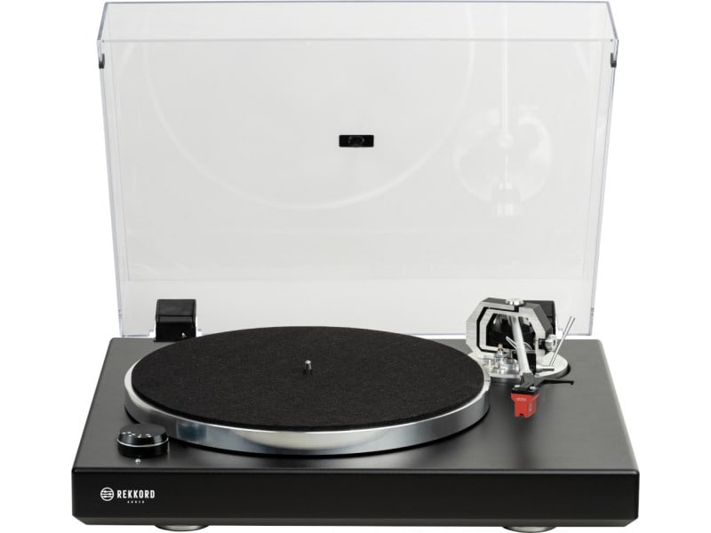 REKKORD AUDIO - Plattenspieler Riemenantrieb manuell MM-Tonabnehmer matt sw