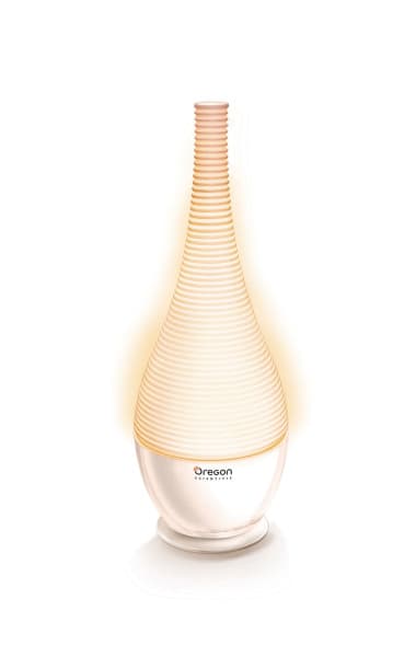 OREGON SCIENTIFIC - Aroma Diffusor Ultraschall 6Klänge Flackerlicht 150ml weiß