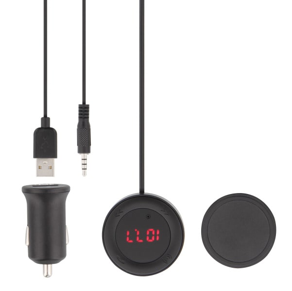 T N B - FM/Bluetooth-Transmitter BT Frspt. Doppel-USB-KFZ-Ladeger sw