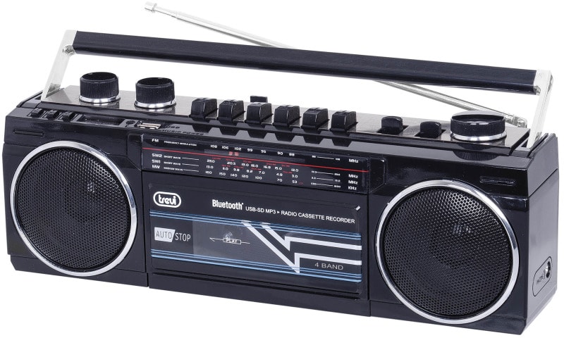 TREVI - Radiorekorder Kassette AM/FM/SW1/SW2 USB Bluet SDSlot sw
