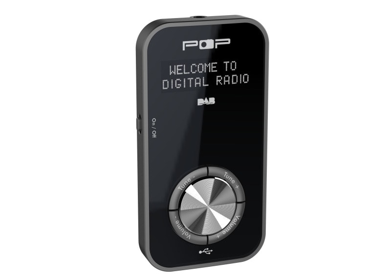 SAHAGA - Radio tragbar DAB+ FM 10Speichert. Akku b.7h Laufzeit FB sw