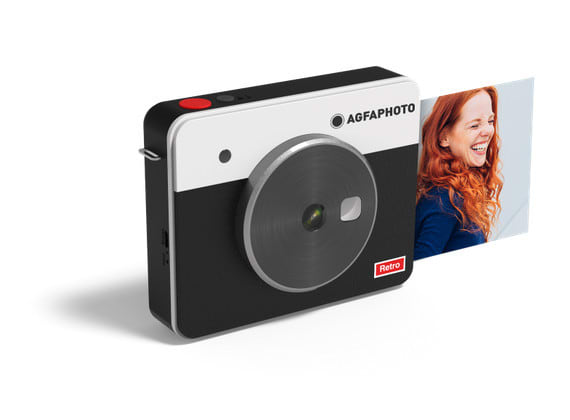 AGFAPHOTO - Sofortbildkamera 10MP 1.7''LCD BT inkl.Patrone f.8Fotos sw
