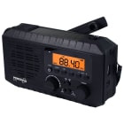 POWERPLUS - Solar-USB-Dynamo FM/UKW-Radio Akku/Batterie Alarm sw